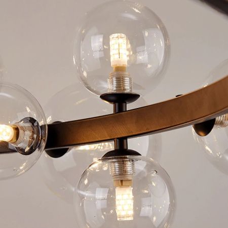 Светильник подвесной Delight Collection Art Deco Bubble (Арт Децо Буббле) 8828P/L black/clear