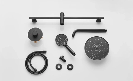 Душевая система Arrow AG3732MB-1 встраиваемая в стену цвет черный с термостатом