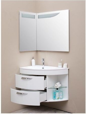 Зеркало с подсветкой De Aqua Трио Люкс 184503 90х90 подвесное