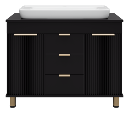 Тумба под раковину Brevita Enfida ENF-06100-0243Я 100х50 напольная цвет черный