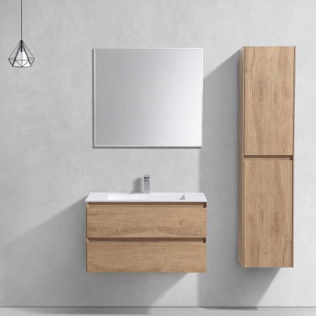 Тумба под раковину Vincea Luka VMC-2L800NO 80х50 подвесная цвет коричневый