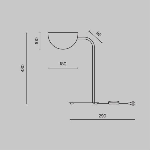 Светильник настольный Maytoni Mollis MOD126TL-01B - фото 3