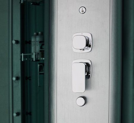 Душевая кабина SSWW BU602 100х100 четверть круга с крышей ориентация универсальная