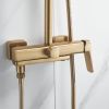 Душевая стойка Shevanik S9936G настенная цвет золото