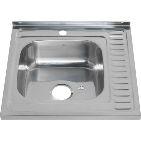 Кухонная мойка Melana 015 t L (*10) 60х60 цвет хром поверхность полированная