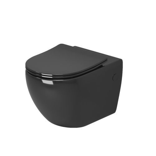 Унитаз подвесной Grossman Color GR-4411blackS черный глянцевый