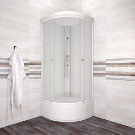 Душевая кабина Тритон Вельвет Щ0000064623 80х80 четверть круга с крышей ориентация универсальная