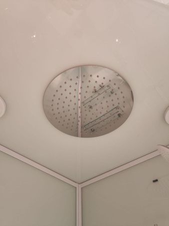 Душевая кабина Frank 123009 90х90 четверть круга с крышей ориентация универсальная