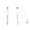 Смеситель Gessi Inciso 58001#299 на раковину черный