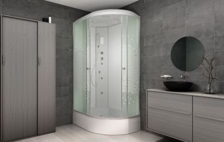 Душевая кабина AvaCan L720LGM+EL 120х80 асимметричная с крышей ориентация левая