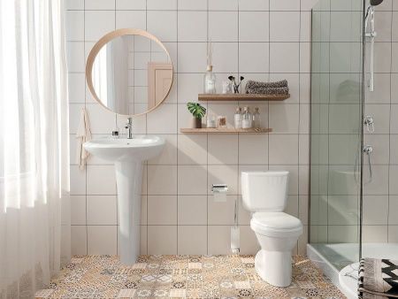 Унитаз-компакт напольный с бачком Santek Бриз 1WH302138 белый с сиденьем каскадный смыв