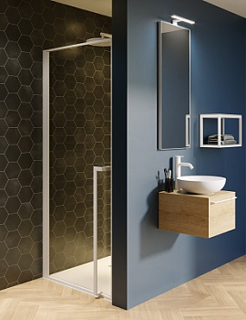 Душевая дверь Riho LUCID G005001121 80х200 стекло прозрачное профиль черный