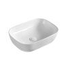 Раковина из сантехнического фарфора WesnaArt Ocean 4020-OCE12 50х30 накладная цвет белый