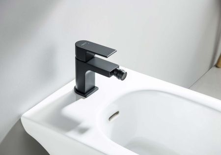 Смеситель Aquatek ЛИРА AQ1418MB на биде черный