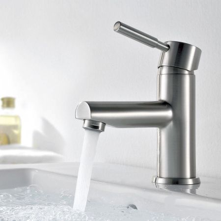 Смеситель Wasserkraft Wern 4200 4203 на раковину никель