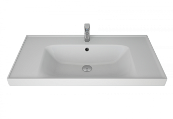 Раковина керамическая Art&Max TECHNO 641617 91х46 подвесная цвет белый