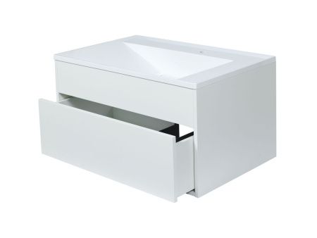 Тумба с раковиной Uperwood Lotus Premium 39340207460 80х50 цвет белый