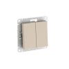 Выключатель 2-клавишный сх.5 10АХ Systeme Electric AtlasDesign (АтласДесигн) ATN001251S