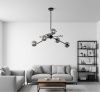 Люстра на штанге Delight Collection 9303P-6 black/smoky