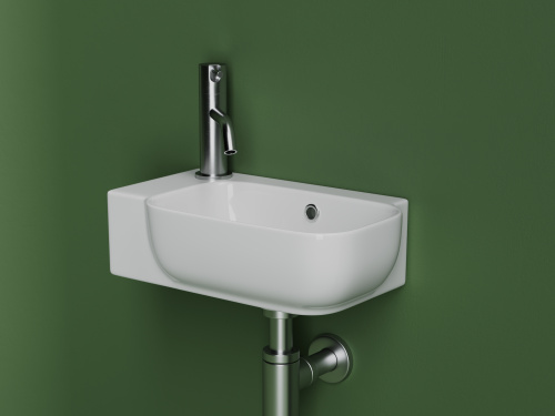 Раковина из сантехнического фарфора Ceramica Nova ELEMENT CN6074R 40х25 подвесная цвет белый - фото 3