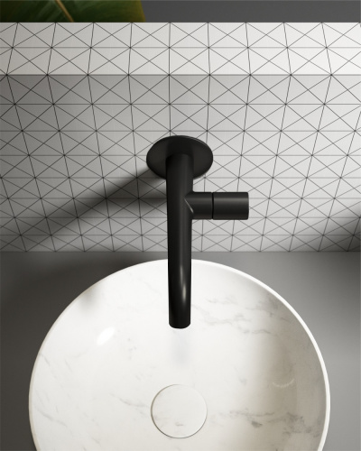 Смеситель для раковины AltroBagno Bilancia AltroBagnoBilancia010804MB встраиваемый в стену черный матовый - фото 3