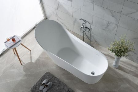 Ванна из искусственного камня Timo KIRSTI KIRSTI1785L 180х75 отдельностоящая овальная