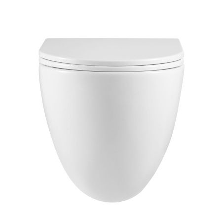 Унитаз подвесной LeMark Glazer 9614003 уц белый с сиденьем микролифт безободковый смыв торнадо