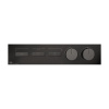 Смеситель для душа Gessi Hi-Fi 63014#706 встраиваемый в стену черный с термостатом (внешняя часть)
