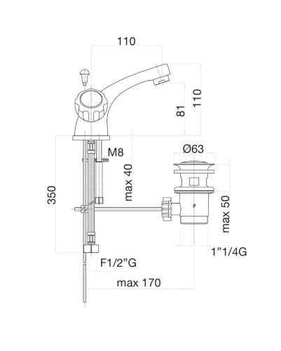 Смеситель Fiore 14CR0122 на раковину хром - фото 3