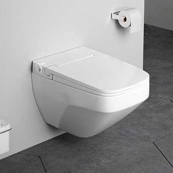 Унитаз подвесной Am.Pm Inspire V2.0 CCC50A1700SC белый глянцевый с сиденьем микролифт безободковый каскадный смыв