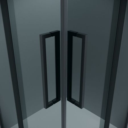 Душевой уголок Grossman Cosmo 300.K33.02.9090.21.10 90х90 стекло тонированное профиль черный без поддона