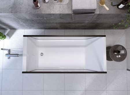 Ванна акриловая Aima Design NEO 01нео1775с2 170х75 отдельностоящая прямоугольная с каркасом