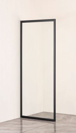 Душевая перегородка Taliente TA-08-1CB 80х195 стекло прозрачное профиль черный