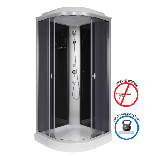Душевая кабина Niagara Eco E80/13/TN 80х80 четверть круга