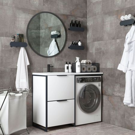 Тумба под раковину Corozo Гера SD-00001911 60х50 напольная цвет белый