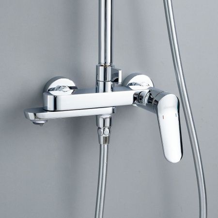 Душевая стойка Shevanik S4336 настенная цвет хром