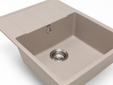 Кухонная мойка Grandex Aqua 600313 65х50 цвет бежевый поверхность матовая