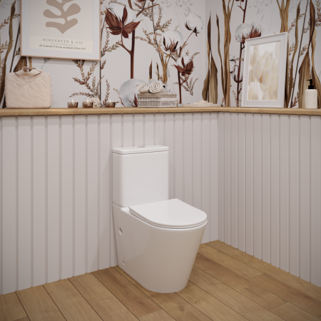 Унитаз-компакт напольный с бачком Stella Polar Гранада SP-00001857 белый с сиденьем микролифт безободковый смыв торнадо