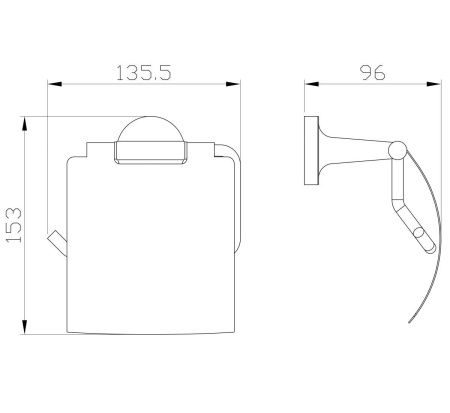 Бумагодержатель Wonzon & Woghand Simple WW-6526