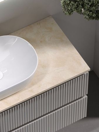 Тумба под раковину Sancos SNOB R SNR100CE 100х40 подвесная цвет бежевый