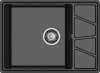 Кухонная мойка Granfest Vertex V-680L черный 68х50 цвет черный поверхность матовая