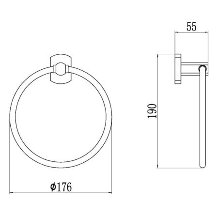 Полотенцедержатель Savol S-009960