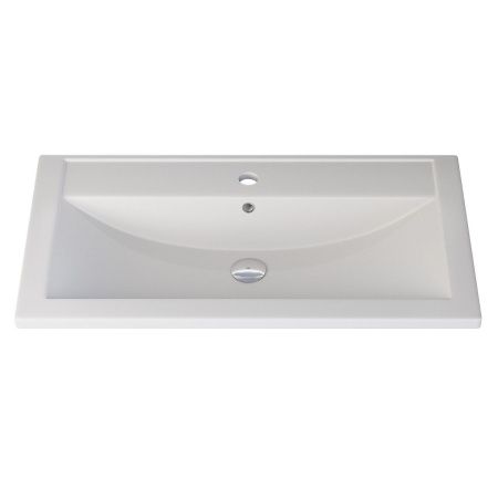 Раковина из искусственного камня Uperwood Foster Quartz 291030036 80х50 полувстраиваемая цвет белый