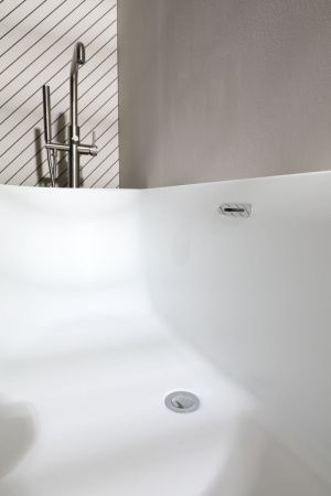 Ванна акриловая Allen Brau Priority 2.31005.20B 160х80 пристенная асимметричная с ножками