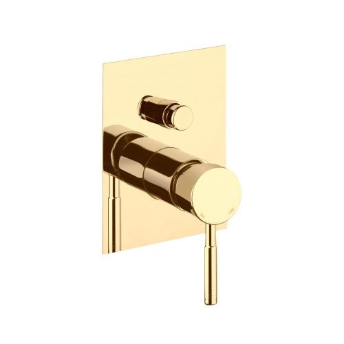 Смеситель для ванны и душа Webert Rimini RI860101010 встраиваемый в стену золото - фото 2