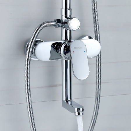 Душевая стойка Bond Circle B01-9100 настенная цвет хром глянцевый