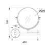 Косметическое зеркало Fixsen FX-31021-2