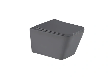 Унитаз подвесной Gid Tornado 62304Y серый матовый с сиденьем микролифт безободковый смыв торнадо