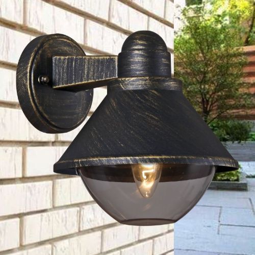 Уличный настенный светильник Reluce 08298-9.2-001SJ BKG - фото 3