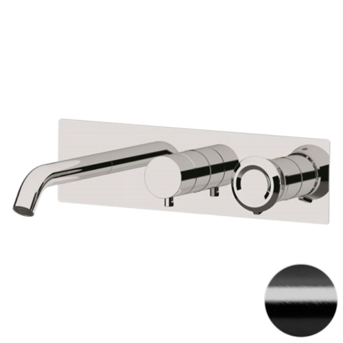 Смеситель для ванны Remer Element ET54D2CFP встраиваемый в стену черный